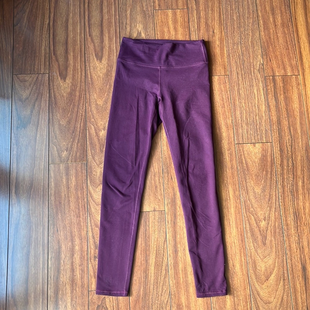purple fabletics leggings
